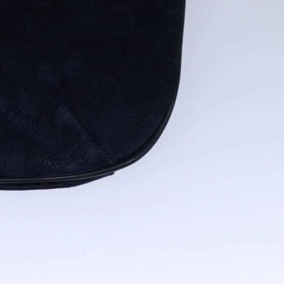 CELINE C Sulky Hand Bag Canvas Leather Navy Auth - Picture 8 of 16